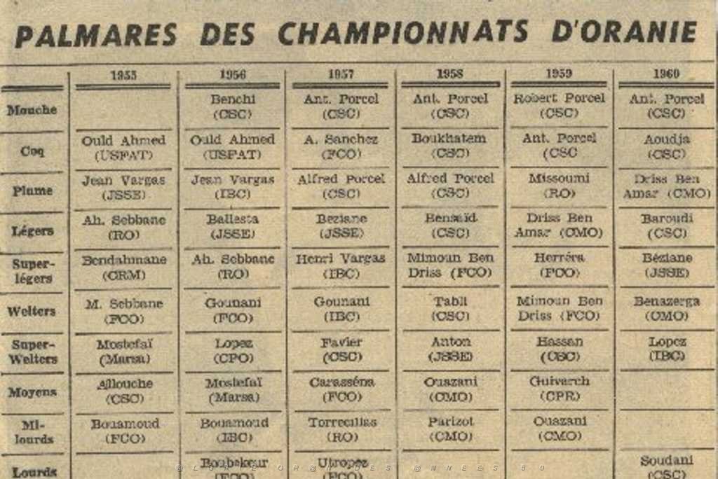 BOXE 1955 SANCHEZ AUGUSTIN 12 PALMARES D ORANIE.JPG